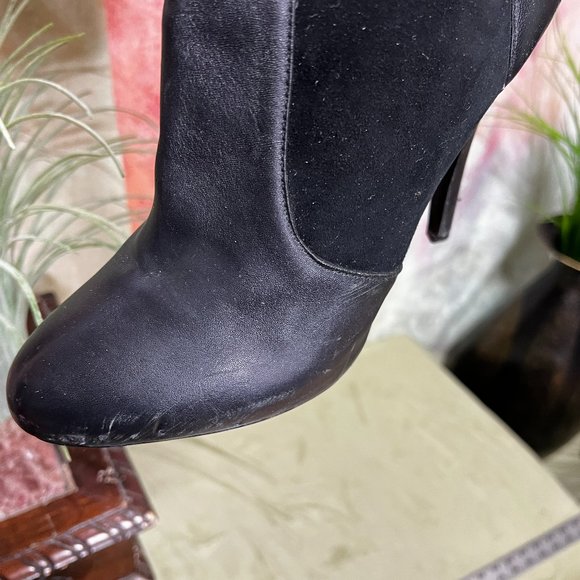 📌Colin Stuart Black Over the Knee Heeled Boots - Picture 3 of 15